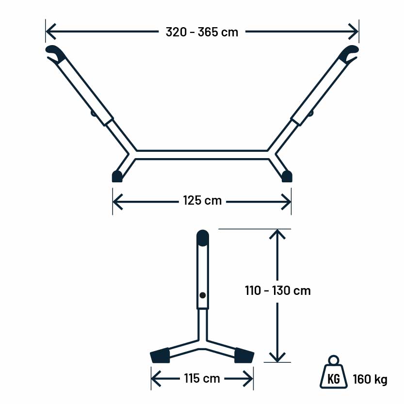 Luilak_Hangmat maten_Metaal 350